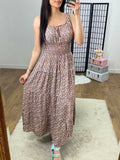 Ramira Elasticated Floral Print Maxi Dress