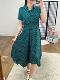 Venez Polka Dot Swing Dress With Pockets